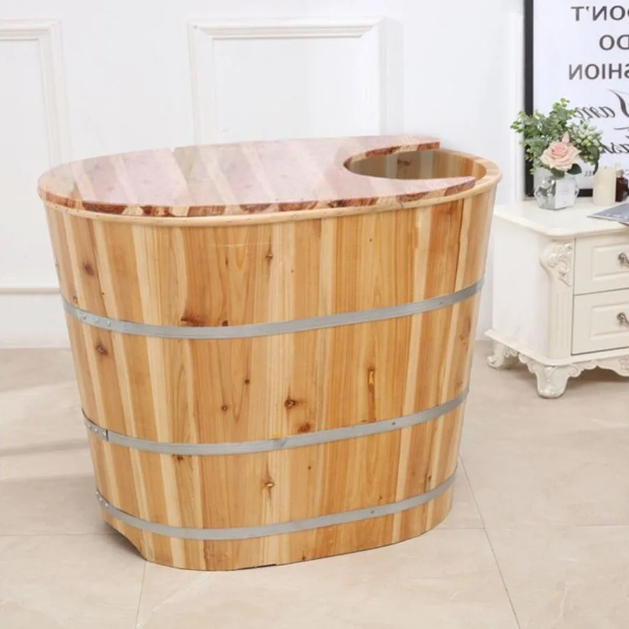 Baby Bath Cube Bucket Wooden Shower Foot Soaking Bathtub Adult Portable Fences Valde Plegable Salon Furniture MQ50YP