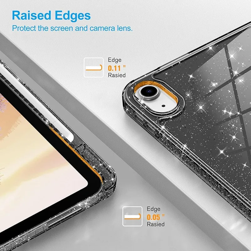 Für iPad Mini 6 7 10. 11. Generation Hülle Dreifach Faltbarer Magnetischer Ständer Stoßfeste Abdeckung mit Stifthalter – Detail 2