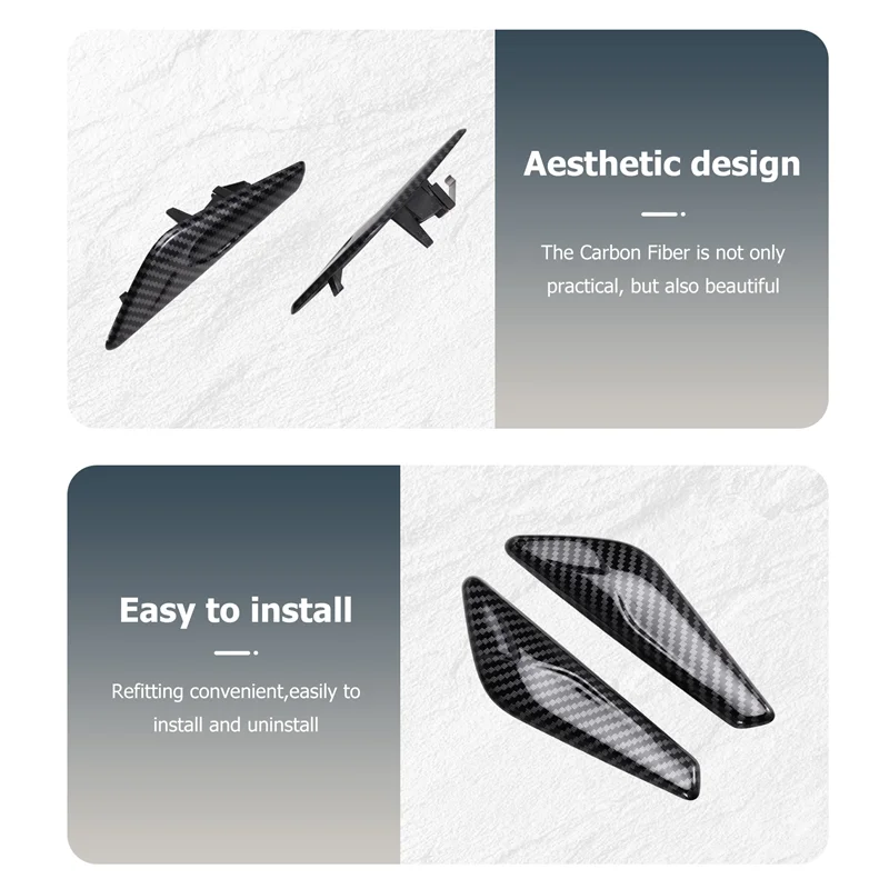 

Car Front Side Fender Carbon Fiber Trim Finisher 51117338569 51117338570 For BMW X3 F25 2011-2018 X4 F26 2014-2021