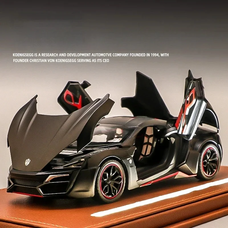 

1:24 модель суперкара из сплава, литая под давлением и игрушка, металлическая модель гоночного автомобиля, имитация звука и света, подарки для детей, автомобиль из литого под давлением сплава C30