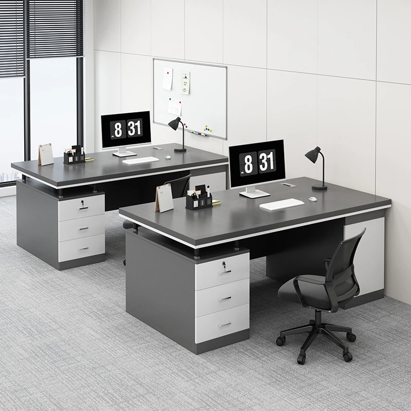 

Desk simple desktop computer table and chair combination office boss table staff seat home with desk