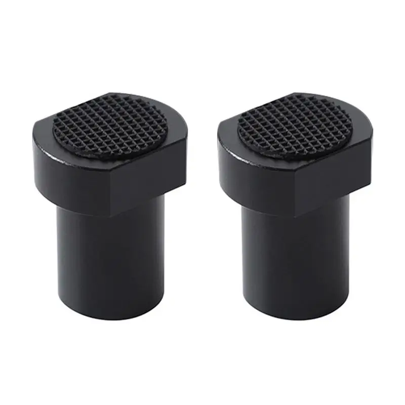 A75K 2Pcs Workbench Peg Brake Stops with AntiSlip Pad Dog Woodworking Table Limit Block Workbench Workshop Tenon Stopper 19mm