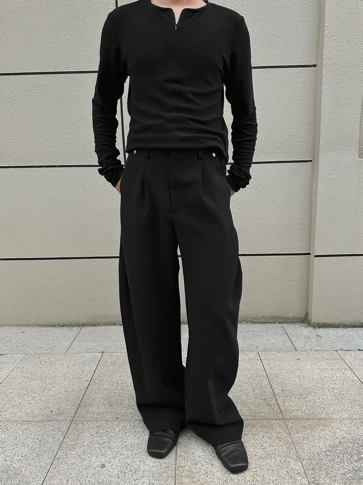 Conz 25 Scimitar Pants Drop Shear Loose Cleanfit Casual Suit Pants