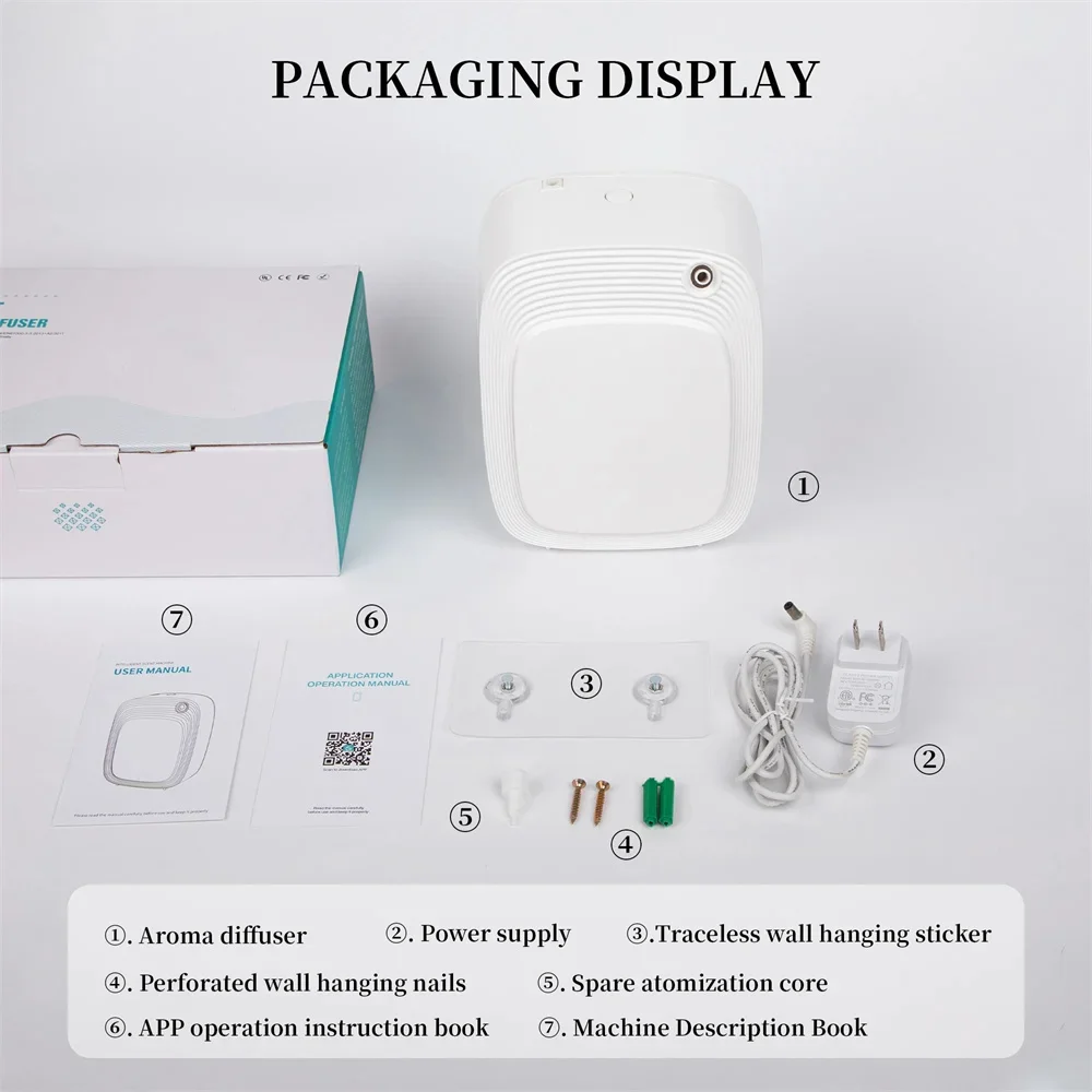 Aroma Diffuser Coverage 1000m³ Intelligent Essential Oil Diffuser WIFI Control Room Fragrance Aroma Diffuser Smart Scent Machine