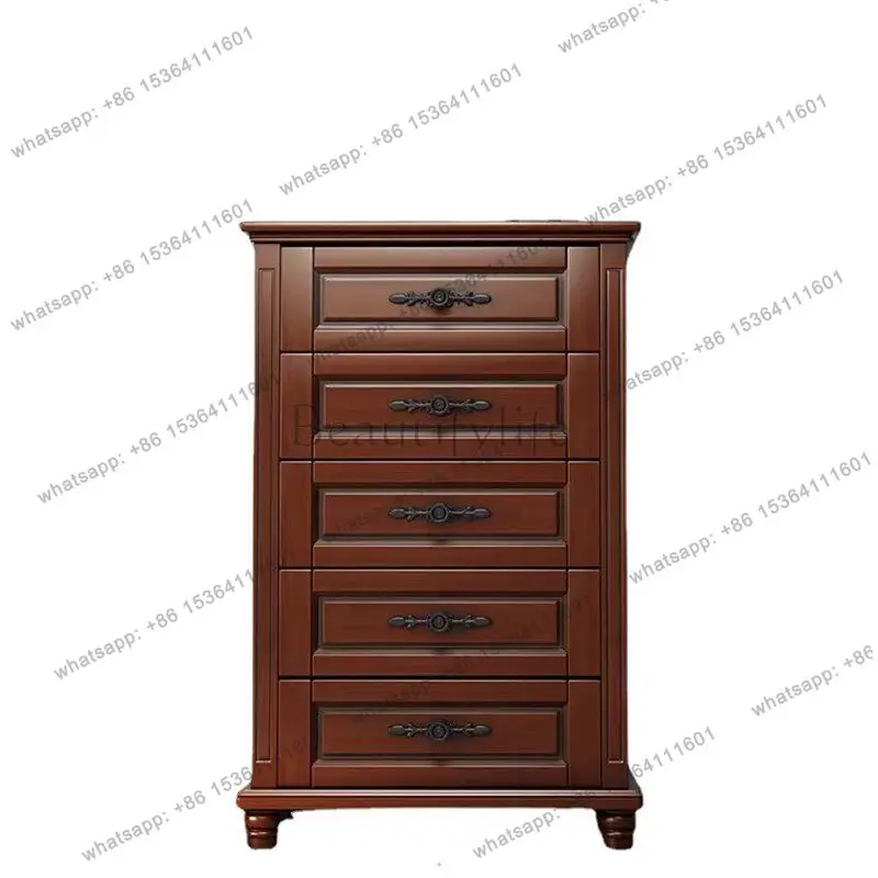 

Solid wood modern simple bedroom American storage cabinet living room sideboard