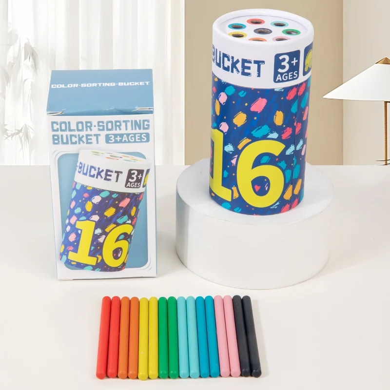 Montessori voorschools onderwijs kleurensorteeremmer, muntautomaat, cognitief bijpassend speelgoed voor kinderen, kleuterschoolpuzzel