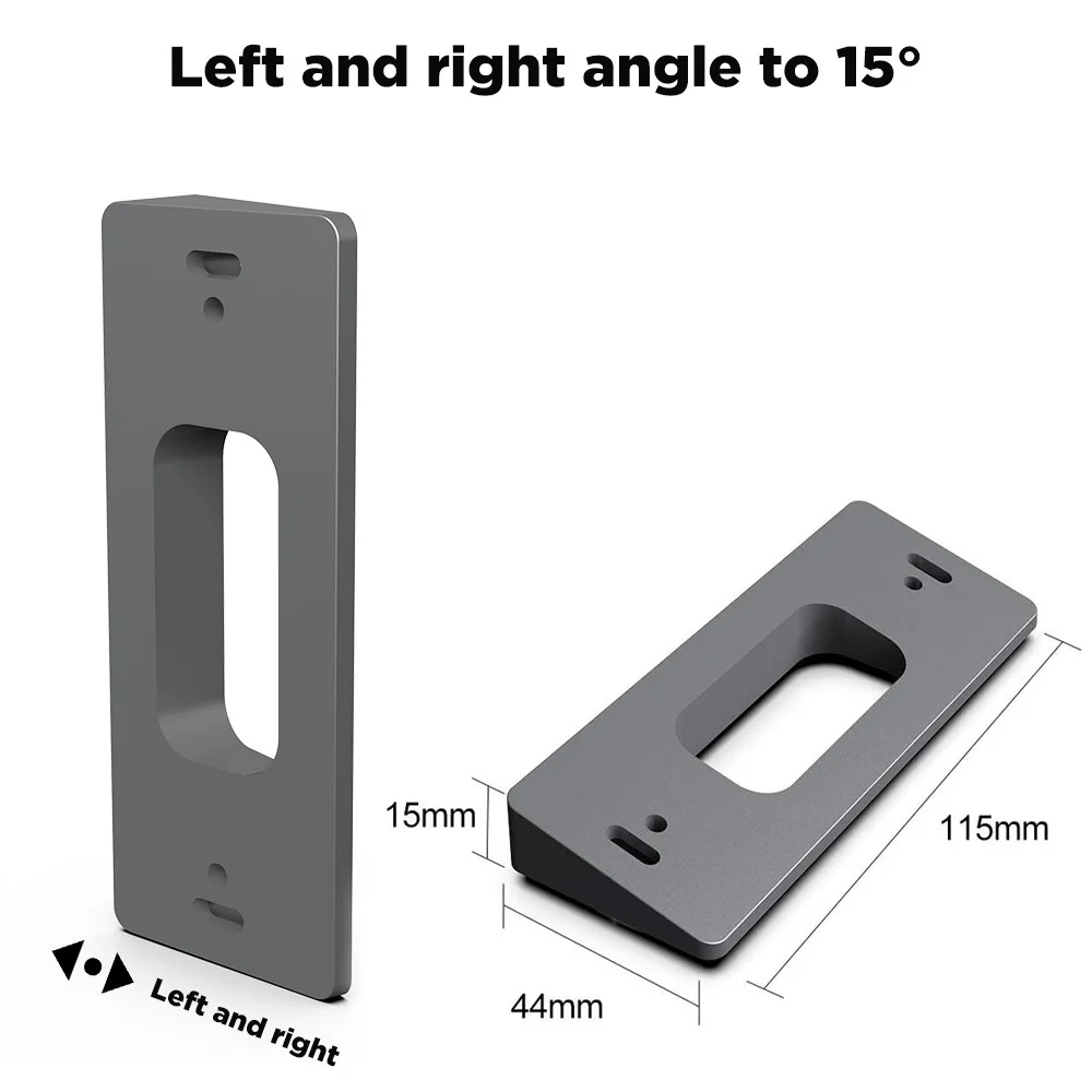 Adjustable Angle Doorbell Bracket for Household Doorbell Bracket Adjustable (Left and Right)