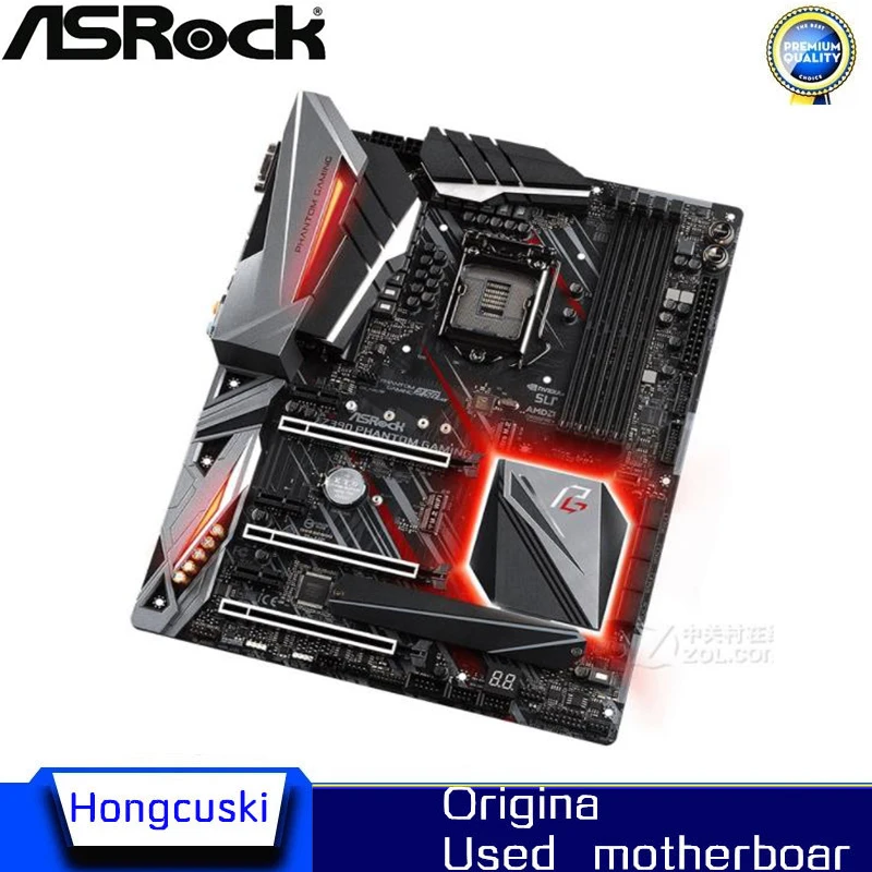 For ASRock Z390 Phantom Gaming 6 Original Used Desktop LGA 1151 Motherboard Z390 Socket LGA1151 DDR4 64GB SATA3 USB3.0 M.2