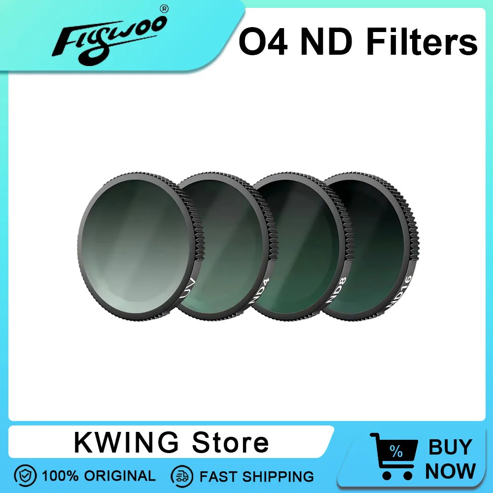 

Flywoo O4 Accessories Flywoo O4 Wide-Angle Lens 155°​​ For O4 Air Unit and ND4 ND8 ND16 for Drone Camera O4 Camera Shell Set