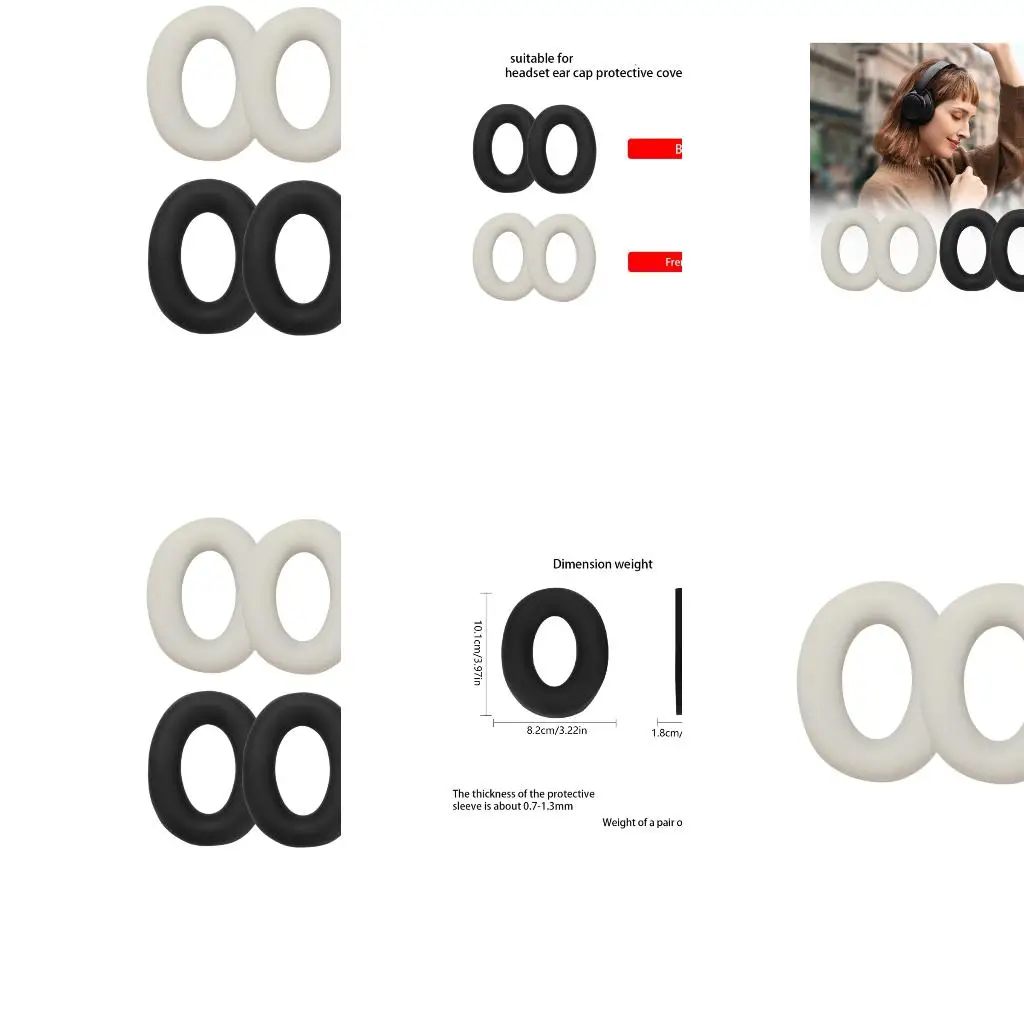  Breathable Earpads Headpiece Cushion for Inspire XH1 Gaming Headphone