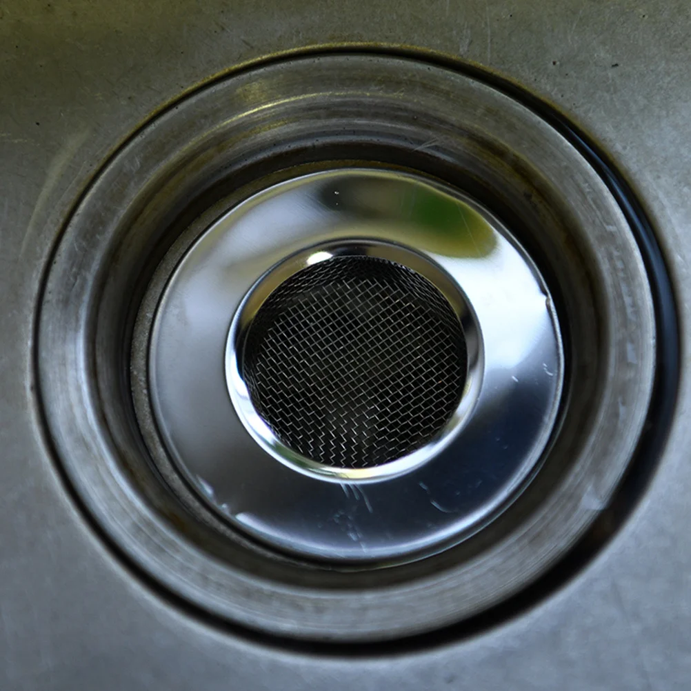 

3pcs Sink Hair Filter Stainless Steel Drain Hair Catcher For Kitchen Bathroom Tub Shower Floor Drain Cover Quick Clean Clog
