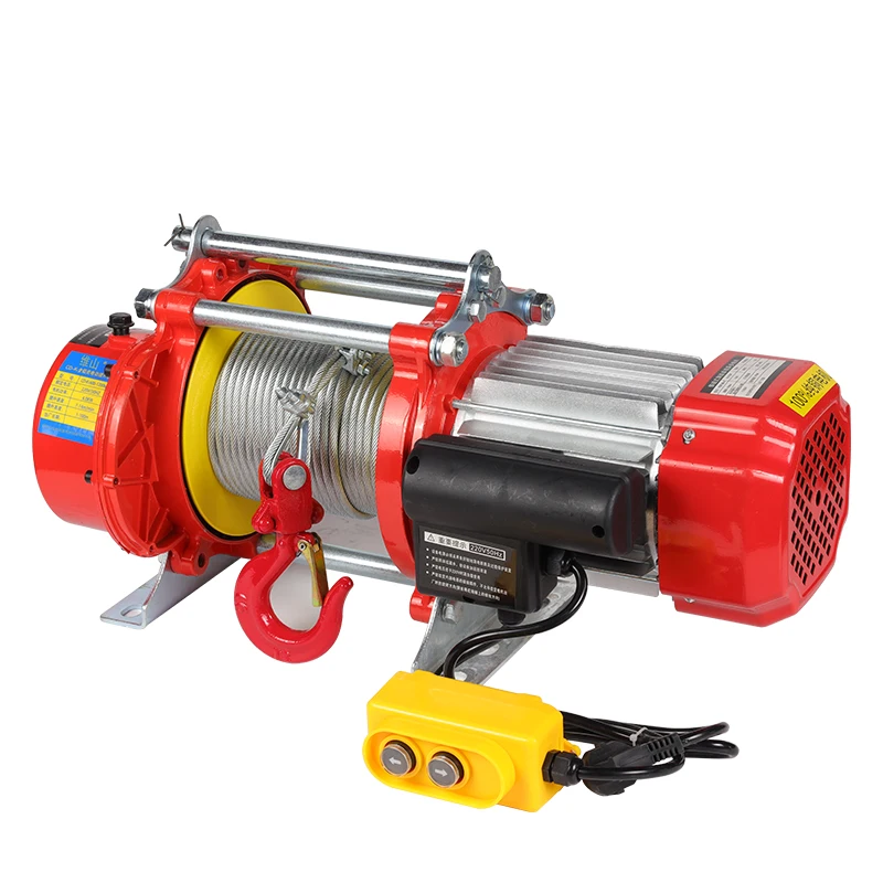 Electric Winch 1200kg-1500kg 220V with Aluminum Case Hoist Wire Rope for Aluminum
