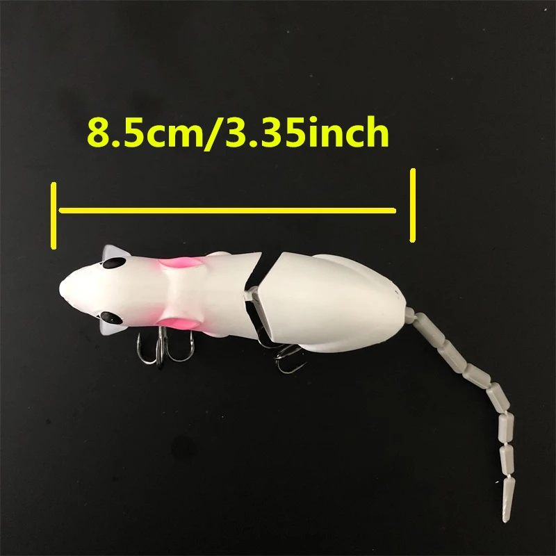 LURETV اليابان EVERGREEN نفس النمط سطح الماء الصحوة الطعم EG كبير ماوس السباحة الطعم متعدد القسم الأسماك Swinbait إغراء 15 جرام 9