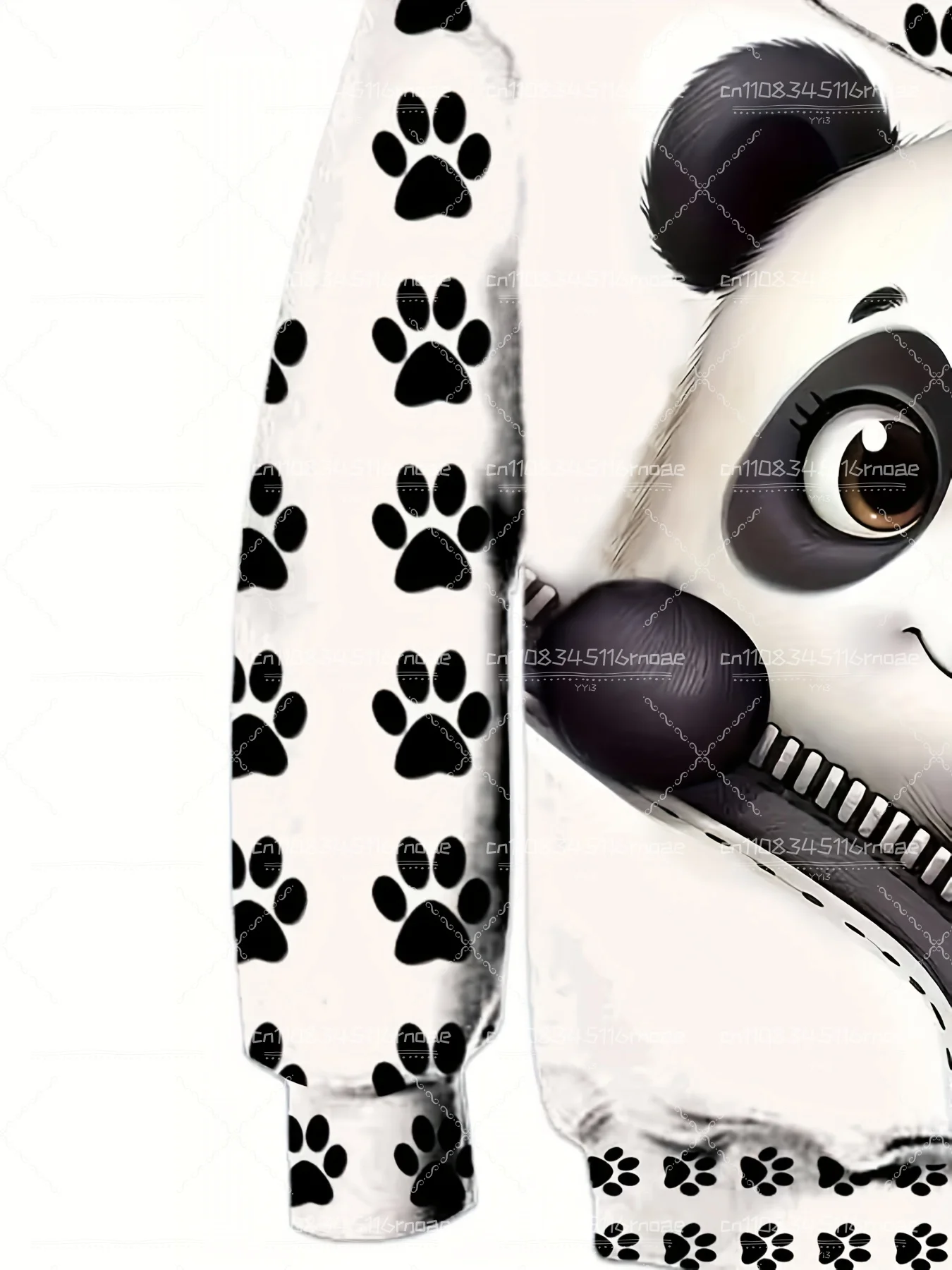 2026 فتاة لطيف الباندا نمط دافئ هوديي تنفس ومريحة ملابس رياضية كاجوال مناسبة لفصول الخريف والشتاء