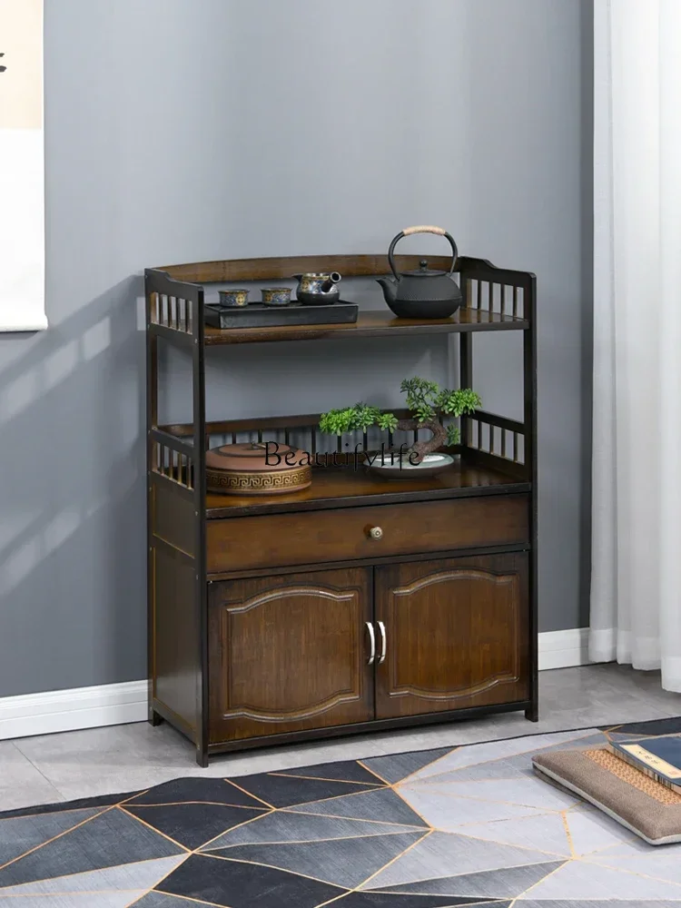 

13LTea Cabinet Storage Shelf New Chinese Style Storage Living Room Wall Locker