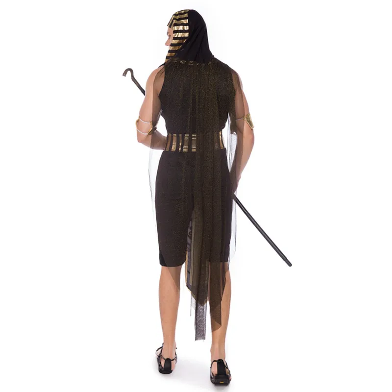 Queen Egyptian Cosplay Costume for Women Men Ancient Pharaoh Cleopatra Fantasia Princess Sexy Dresses Adult Fancy Stage Show