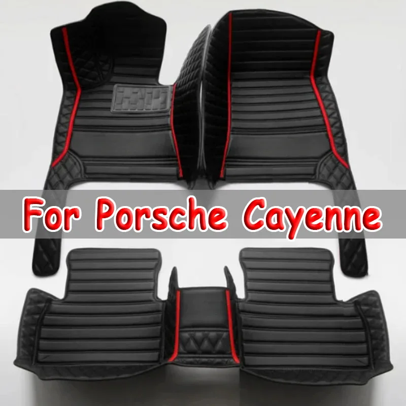 

Кожаные автомобильные коврики для Porsche Cayenne 9Y0 9Y3 2018 ~ 2022 5-дверные противогрязевые коврики для автомобиля Роскошные автомобильные аксессуары Tapis Voiture
