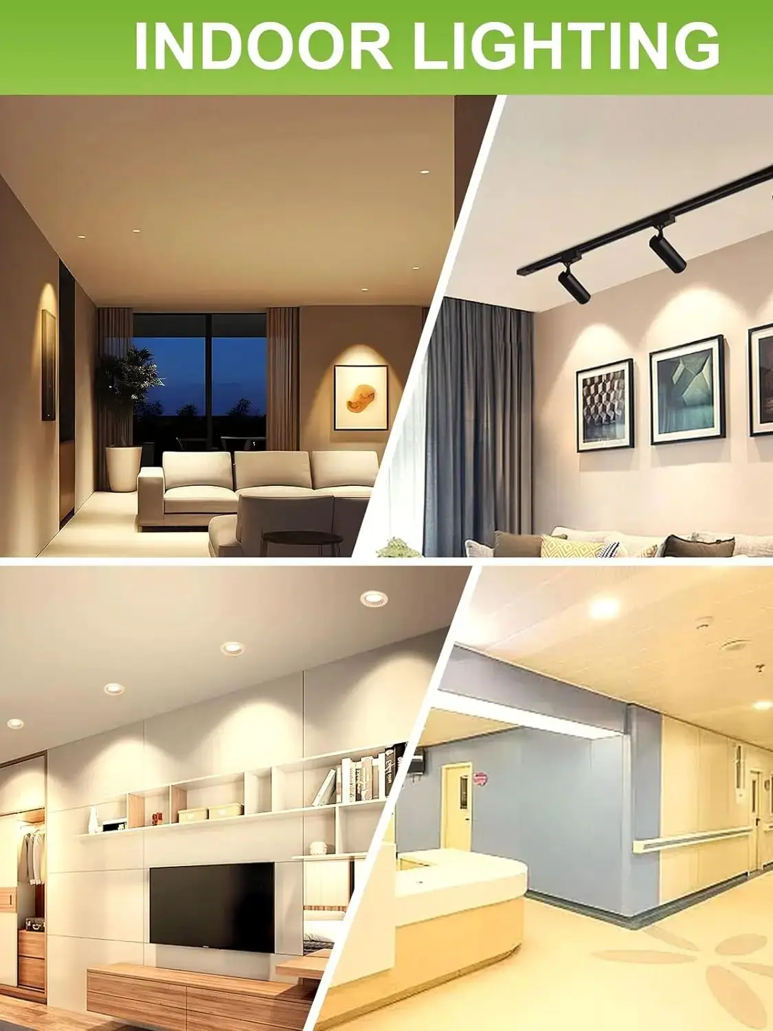 4x PAR16 LED Light Bulb Dimmable 5W 220-240V Short Neck Spotlight Bulb 500Lumen Warm White 2700K 50W Halogen Equivalent E26 LED