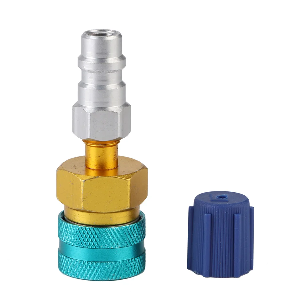 Air Conditioning Adapter QC1234L+13LS5V1 R1234YF Low Side Quick Coupler Car AC Refrigerant Fluorinated Liquid Connector