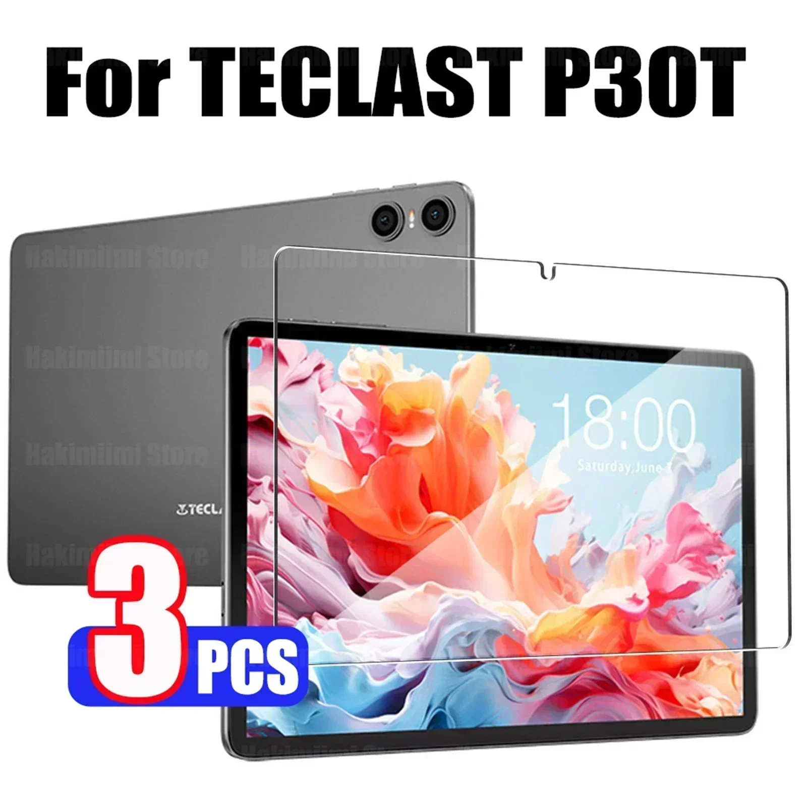 Temperli Cam TECLAST P30T 2023 10.1 inç HD 9 H Sertlik Yüksek Kaliteli çizilmez Tablet Ekran Koruyucu