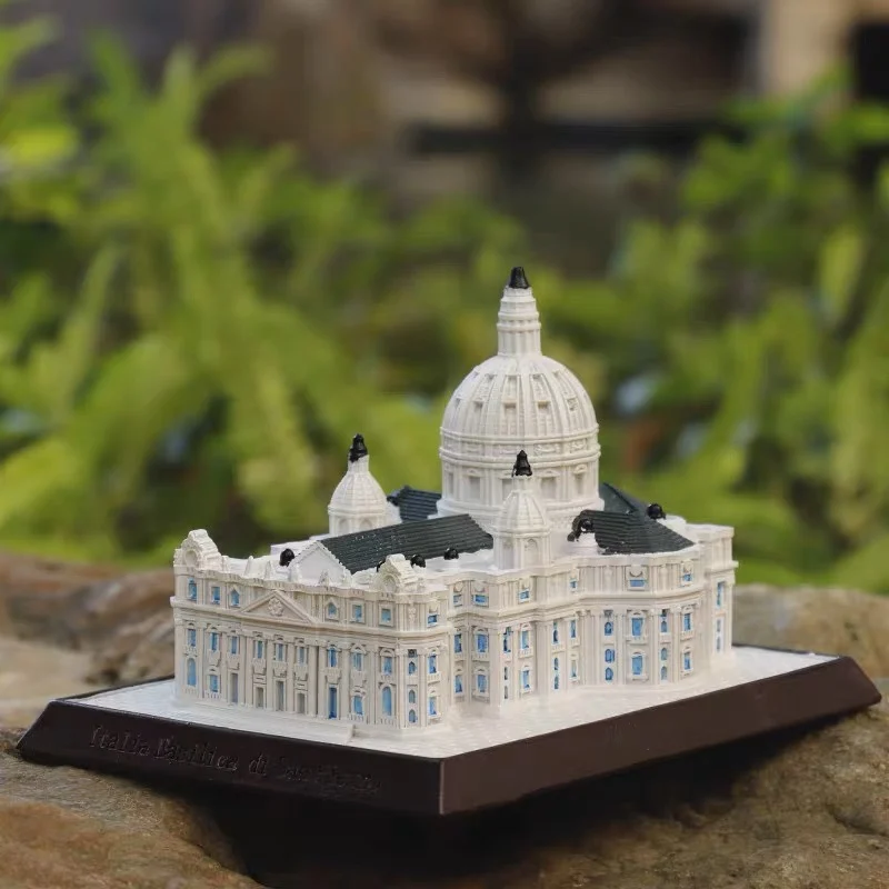 Basilica di San Pietro ornament World\'s Great Architectural Model St. Peter\'s Basilica Church Decoration Resin Crafts