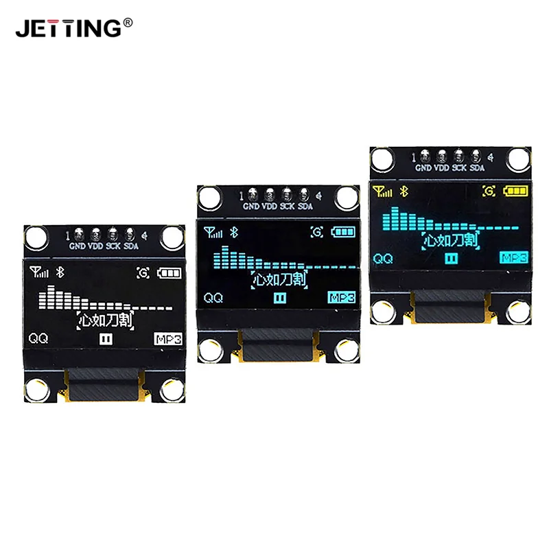 1 Stuks Diy Gebruiker 0.96 Inch Oled Ssd1306 Wit/Blauw/Geel 128X64 Iic I2c Seriële Weergavemodule 12864 Lcd-Schermbord