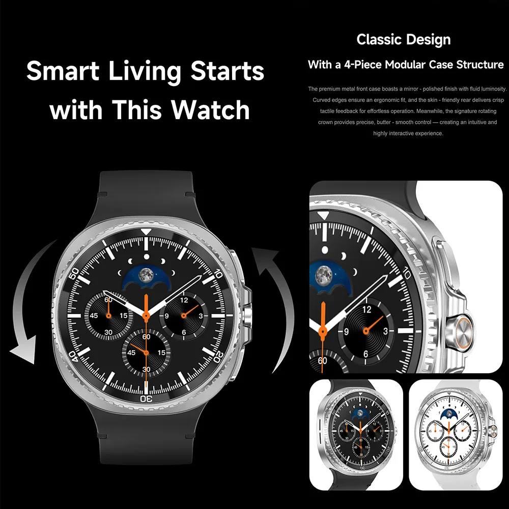 New Watch 8 Classic Smart Watch Men HD AMOLED Screen GPS Motion trajectory Heart Rate Bluetooth Call 1.53" Smart Watch