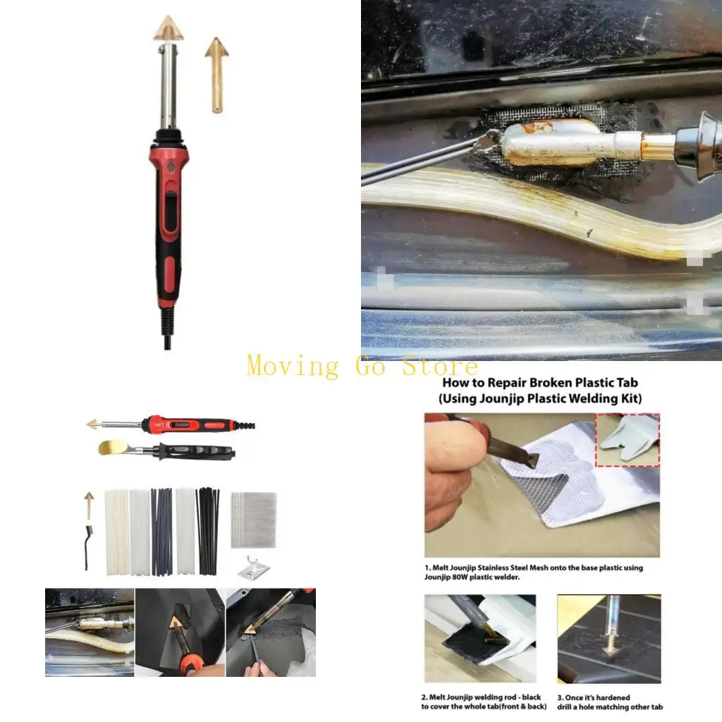 

B5XD Surface Repair 100W Fast Heating Welder Tool with Soldering Iron Tip & Welding Rod