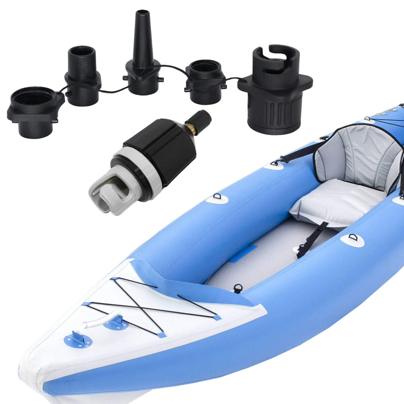 4 in 1 インフレータブルポンプアダプター エアバルブノ - Float Ball Valve のレビューと価格
