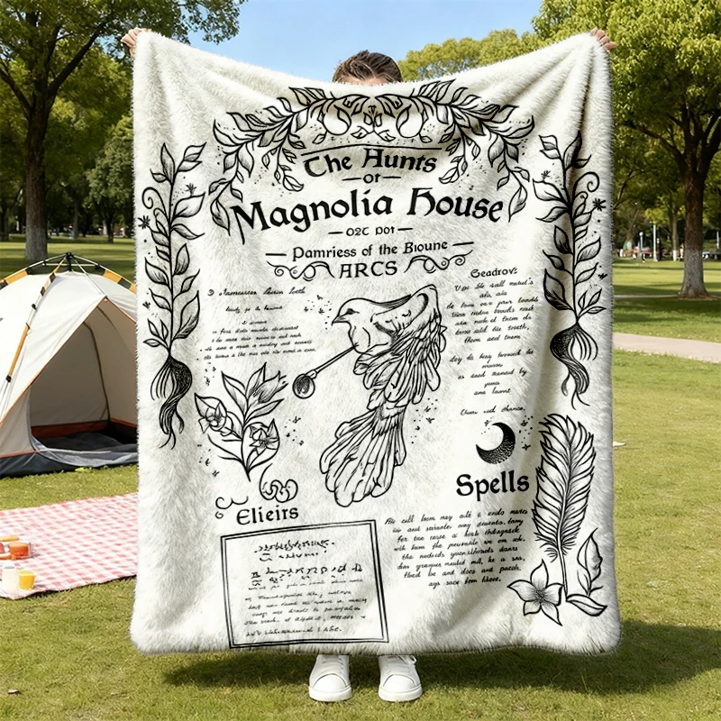 Practical Magic Cozy Blanket: The Aunts of Magnolia House, Witchy Halloween Warm Blanket