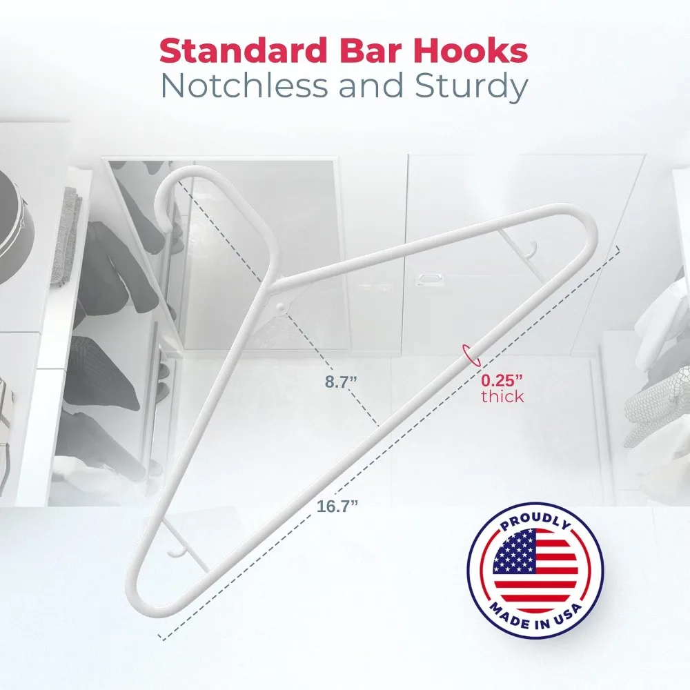Plastic Hangers 150 Pack, 6lb Capacity, Strap Hooks, Pink, for Dresses Shirts Pants Jackets