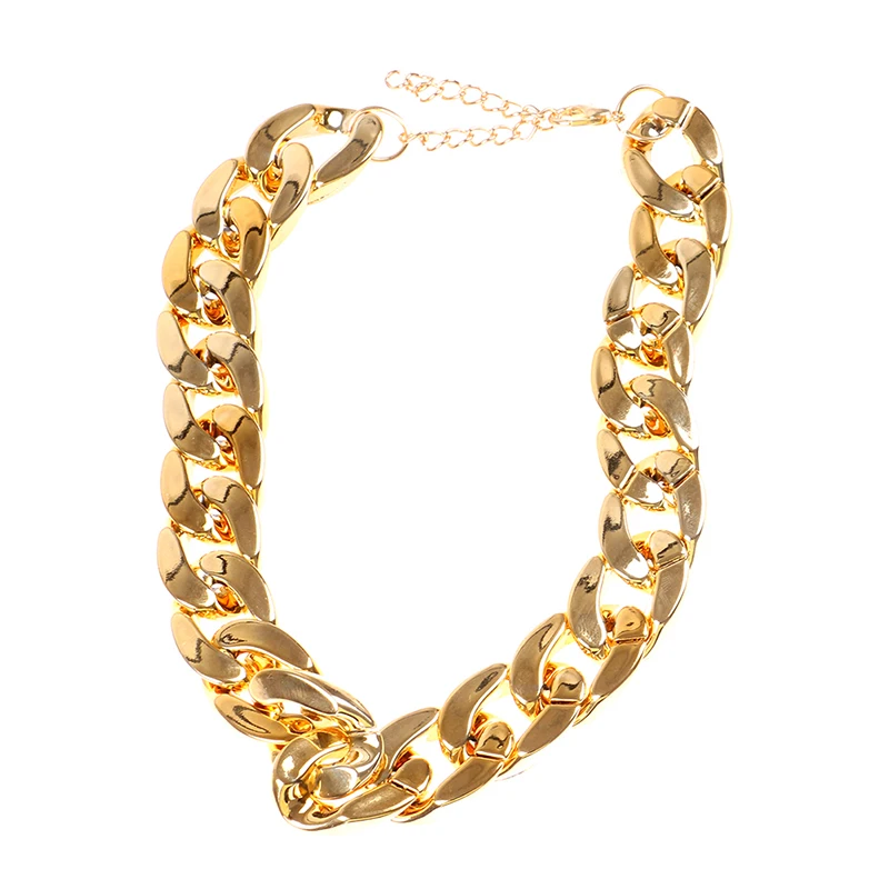 1Pc Dog Neck Chain Pet Chain Collar Cool Plastic Adjustable Gold Color Puppy Chain Cat Chain Necklace