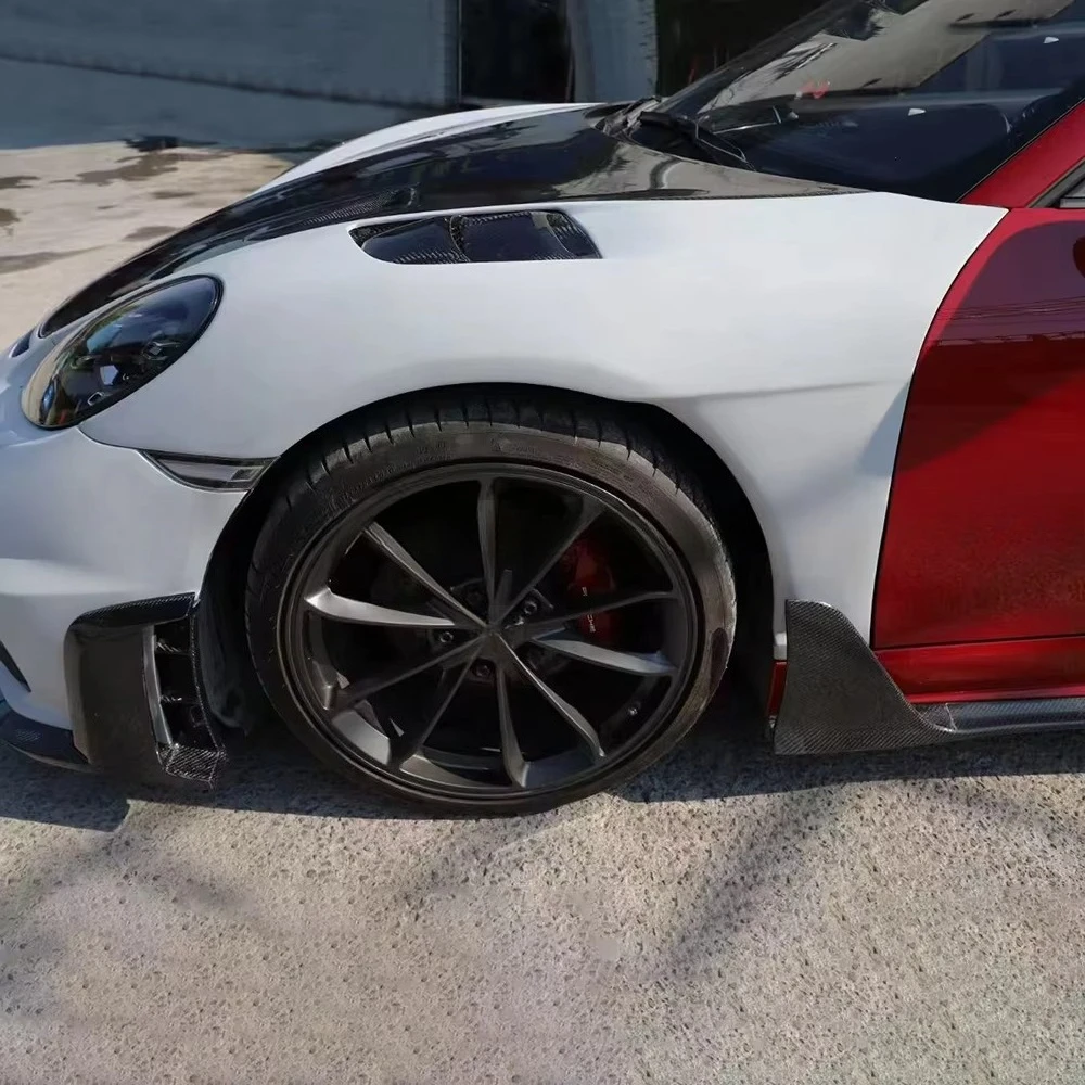 الجملة الألياف الزجاجية ألياف الكربون المصدات الأمامية تنفيس ل718 #4