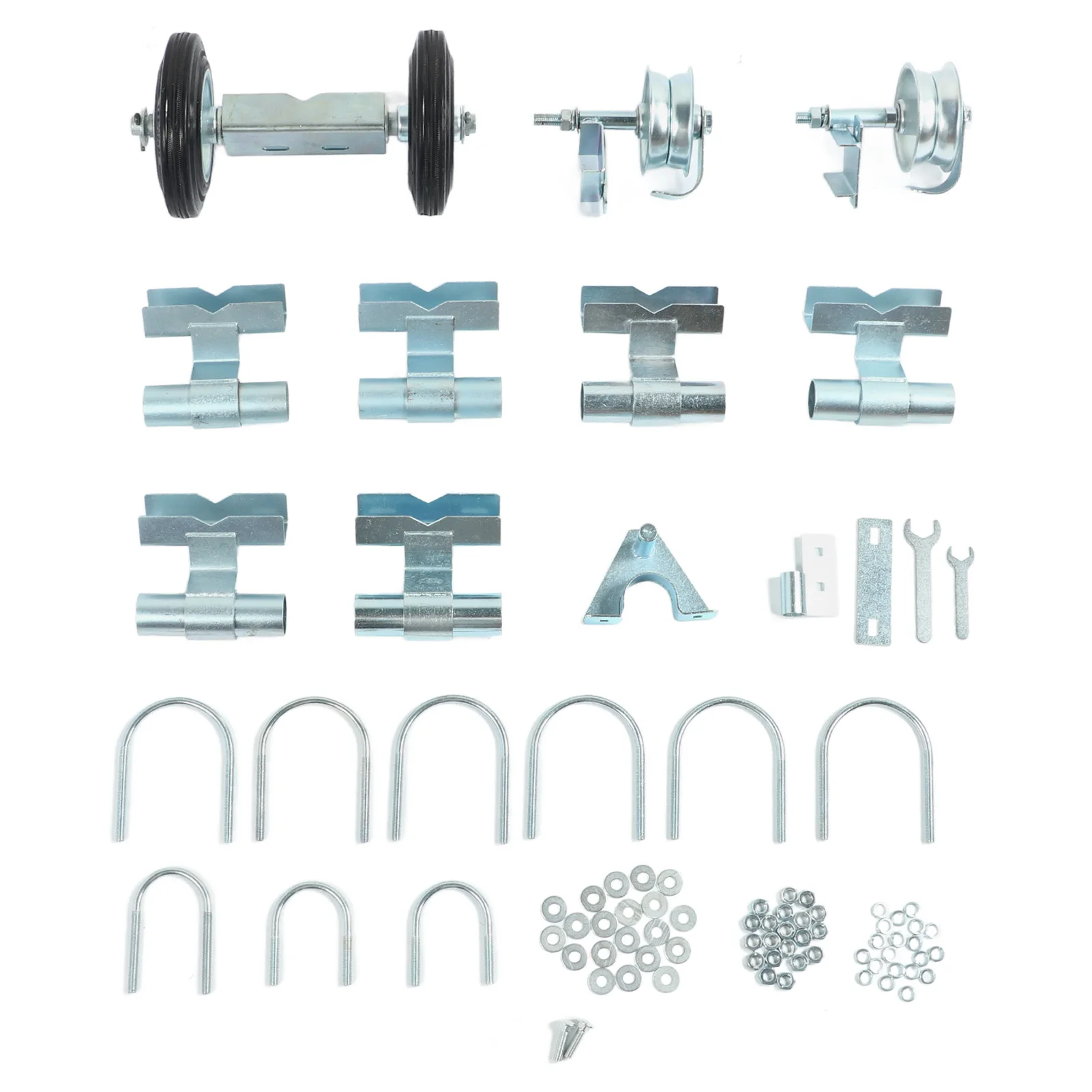 Rolltor Wheel Carrier Rolling Chain Link Gate Wheel Kit Yard Gate Wheel Rut Runner Set für Farm Grass Land