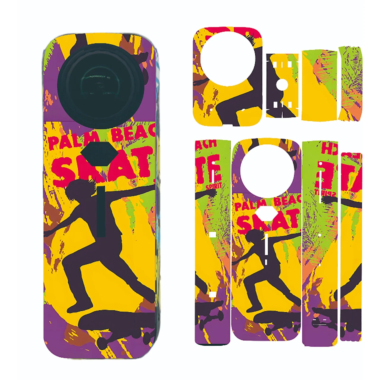 

For Insta360 X5 Sports Camera Protective Sticker Full Package Protection Sticker Personalized Film Body Skin Protector