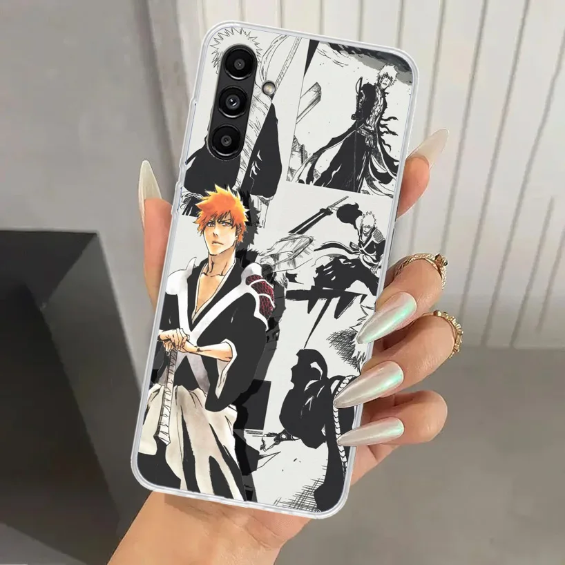 Ichigo Kenpachi Bleach Anime Phone Case for Samsung Galaxy A15 A25 A35 A55 A14 A24 A34 A13 A53 A12 A52S A23 A33 A24 A34 A03S A04