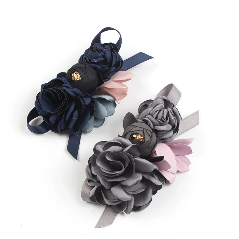 

Artificial Flower Hair Clips Simulation Headdress 3D Barrette Cloth Headwear Durable Wedding Party Daily Life Gifts