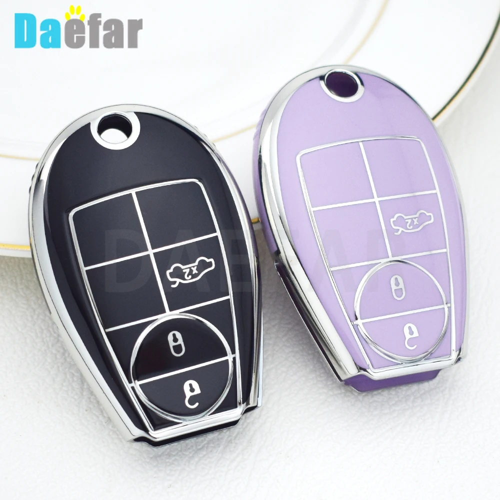 3 Buttons TPU Key Case for Dodge Key Fob Cover for Dodge RAM Charger Challenger Jeep Commander Chrysler Protector Shell