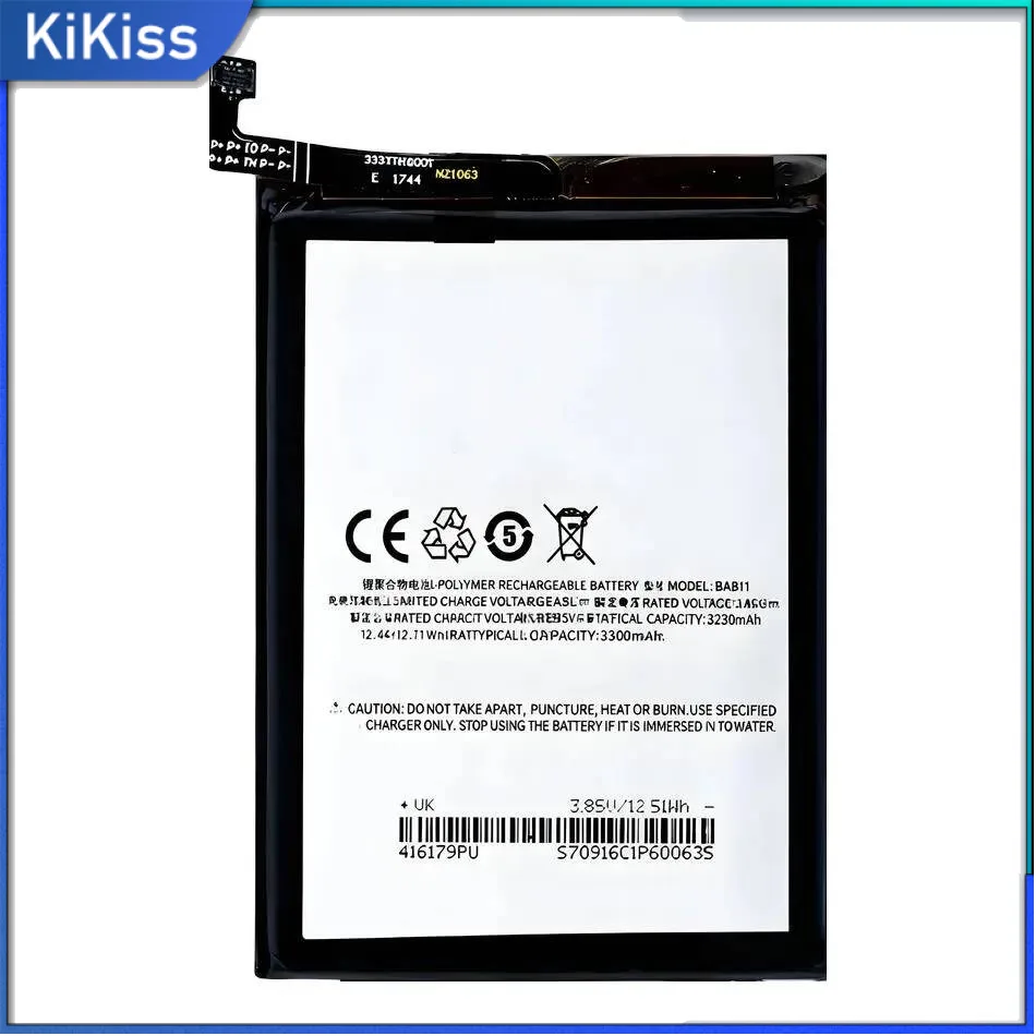 

For Meizu Meilan 6T M6t M811H M811Q 3230Mah BA811 Long-Lasting Performance Lightweight Mobile Phone Battery