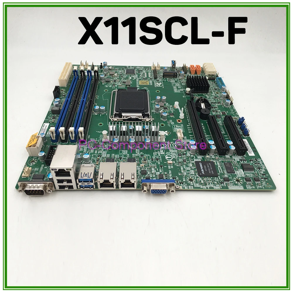 Server Motherboard For Supermicro Single-channel C242 Chip LGA 1151 X11SCL-F