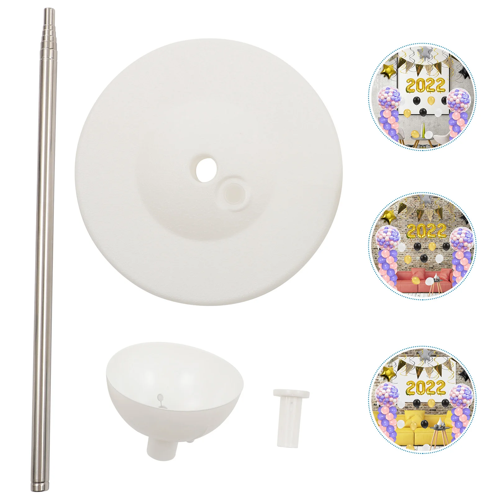 

1Set Balloon Stick Arch Stand with Base Lightweight Portable Table Holder for Party Wedding Birthday Decoration Accessories