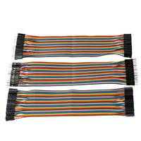 40PCS Dupont Wire 10CM 15CM 20CM 40pin Male to Female, Male to Male, Female to Female Breadboard Jumper Ribbon Cables Kit