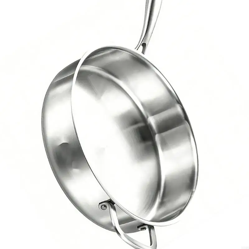 H8WB Kitchen Metal Deep Saute Pan With Excellent Heat Conductivity