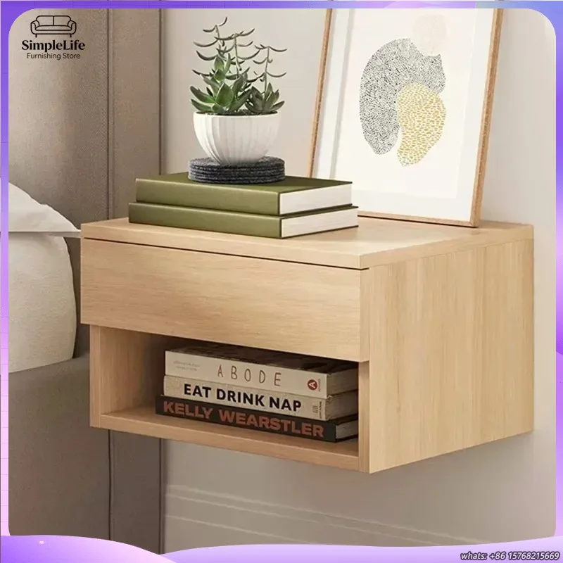 

Многофункциональная подвесная тумба в скандинавском стиле, деревянный плавающий шкафчик для ванной, компактное хранилище для эркера для современных стильных домов