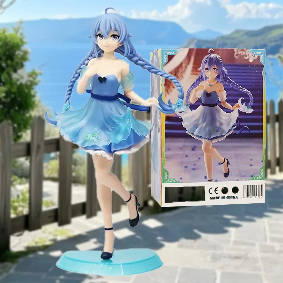 Mushoku Tensei Roxy Migurdia Anime-Figur Blaue Kleid-Version PVC-Actionfigur Sammlermodell Spielzeug für Fans Aller Altersgruppen