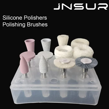 歯科用コンポジットポリッシャーキット、低速ハンドピース、デンタルペストリー、磁器、天然歯、マニキュア研磨、1箱あたり12個