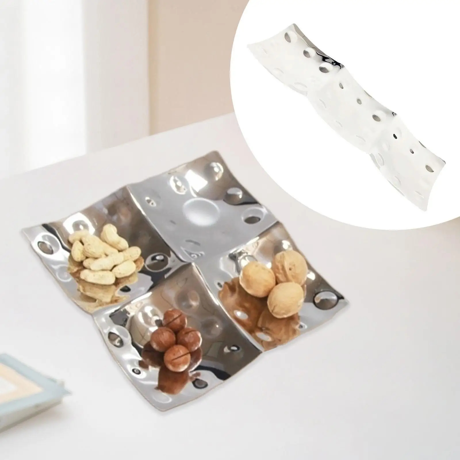 

Тарелка с сухофруктами, коробка для хранения продуктов, контейнер, разделенный поднос, разделенное сервировочное блюдо для конфет, печенья, тортов, сладостей, фруктов