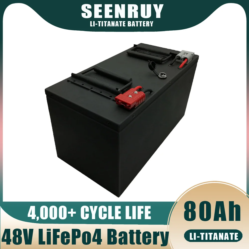 48V 80AhLiFePO4 camper, sightseeing car, golf cart battery rail car, forklift power supply household emergency power supply