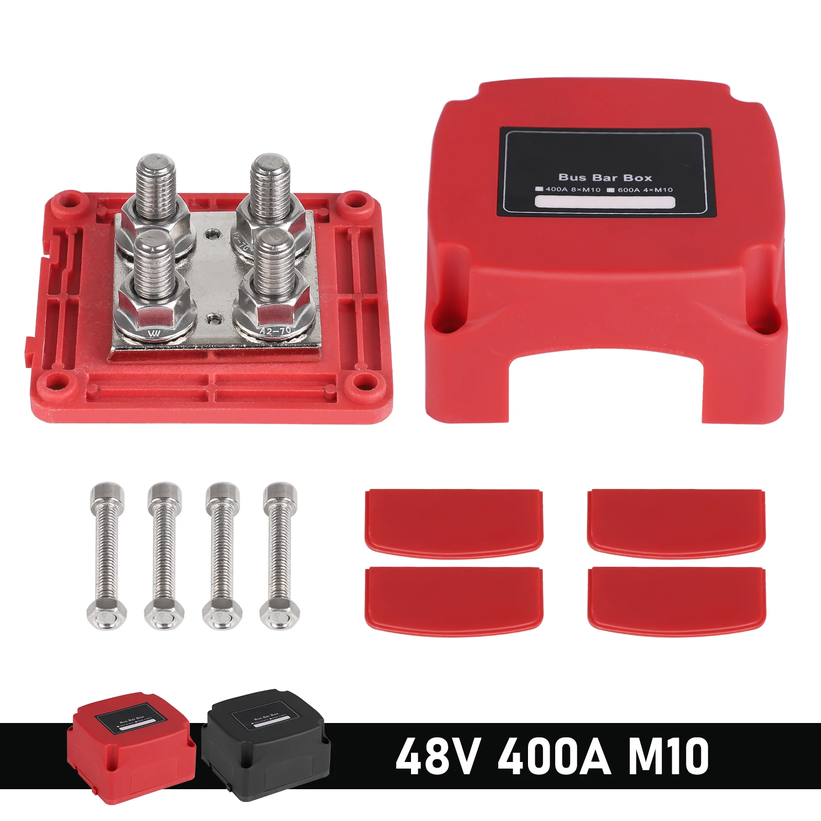 Pour remorque bateau marin voiture solaire RV 400A 48V barre omnibus Terminal goujons conception modulaire bloc de Distribution en cuivre étamé 4XM10