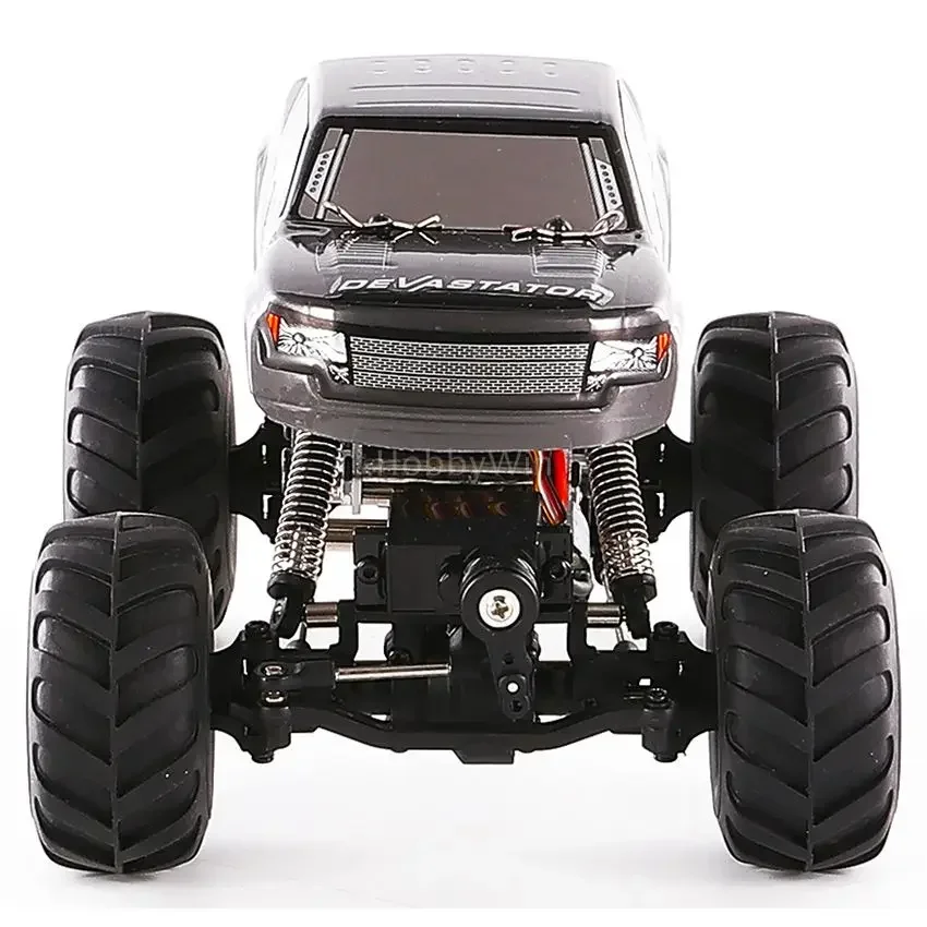 HBX 2098B 1/24 Rock Crawler Truck Devastator 4x4 Four Wheels Steering 2.4G RTR Splash waterproof Integrated Receiver /Esc